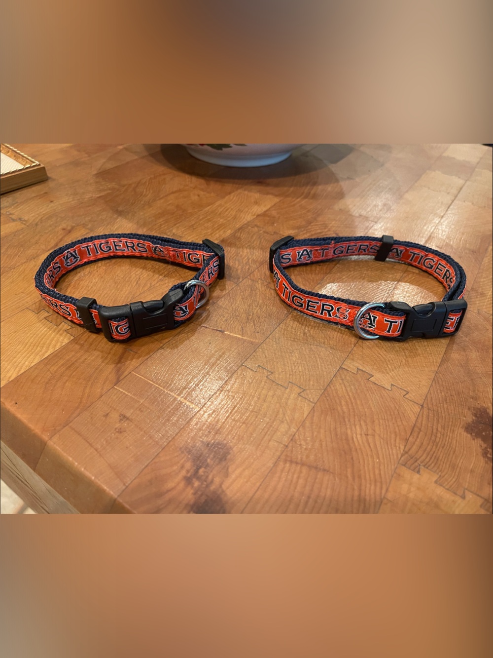 Auburn Tigers Pet Collars - Team Logo Design
